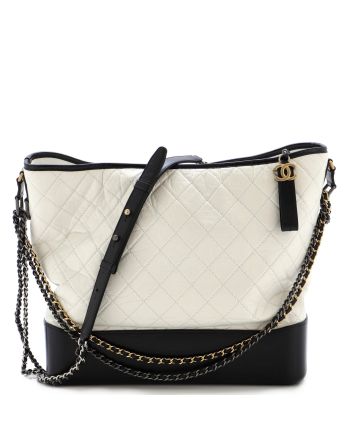 Gabrielle Hobo Quilted Aged Calfskin Large